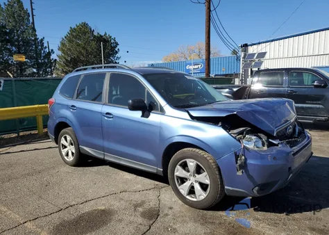 2015 Subaru Forester 2.5I from USA, damaged, VIN JF2SJABC7FH417985